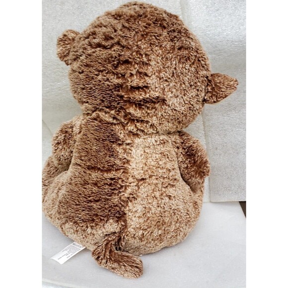 Kellytoy Brown Plush Monkey 14" Stuffed Animal Heart Logo Foot Soft Toy Gift - Picture 7 of 11